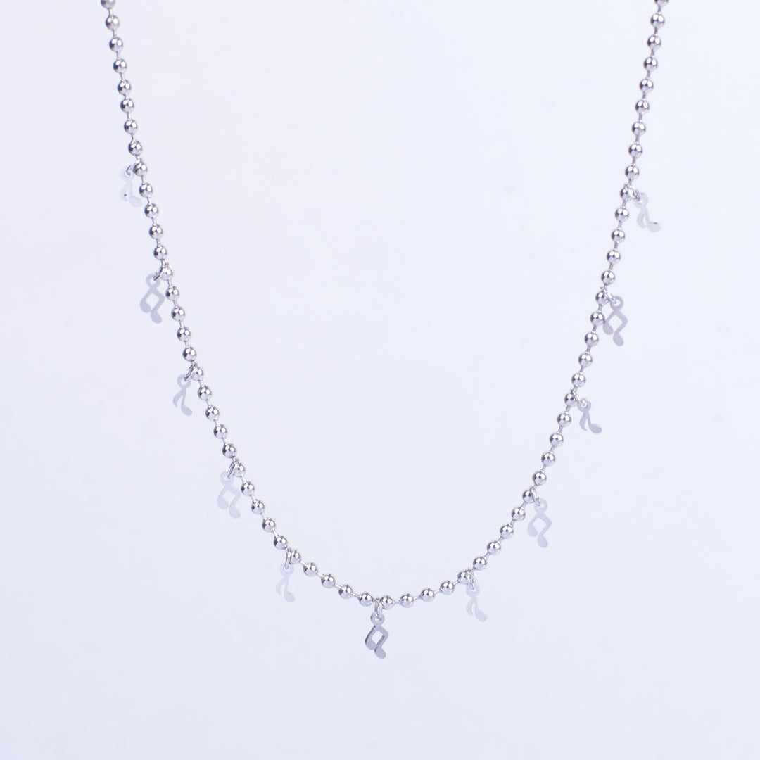 Silver Leaf Charm Necklace