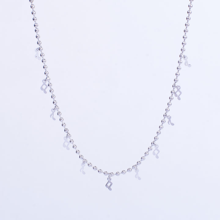 Silver Leaf Charm Necklace