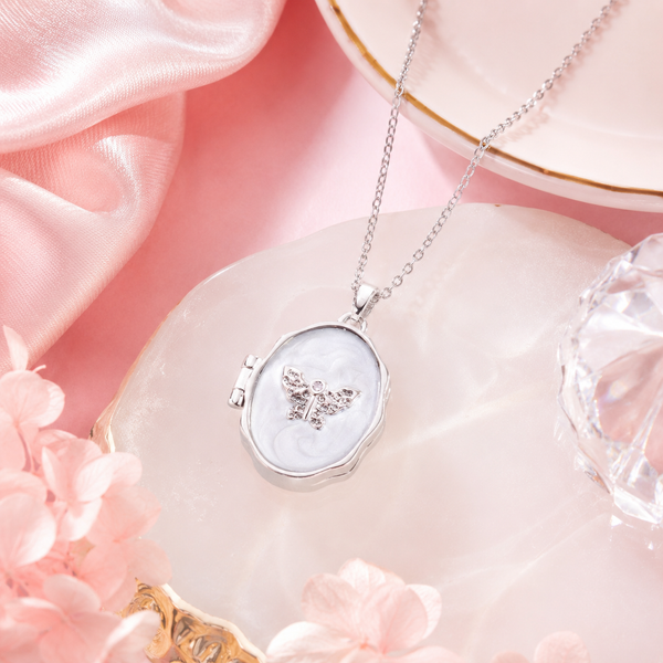Secret Keepsake Openable Silver Necklace