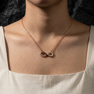 Eternal Connection Symbol White Necklace