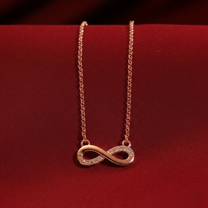 Eternal Connection Symbol White Necklace