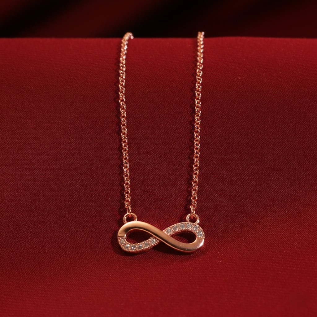 Eternal Connection Symbol White Necklace