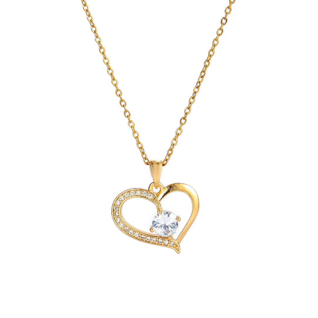 Amour Pendant Golden Necklace