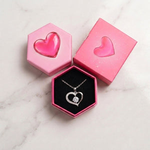 Sophisticated Stone Heart Necklace