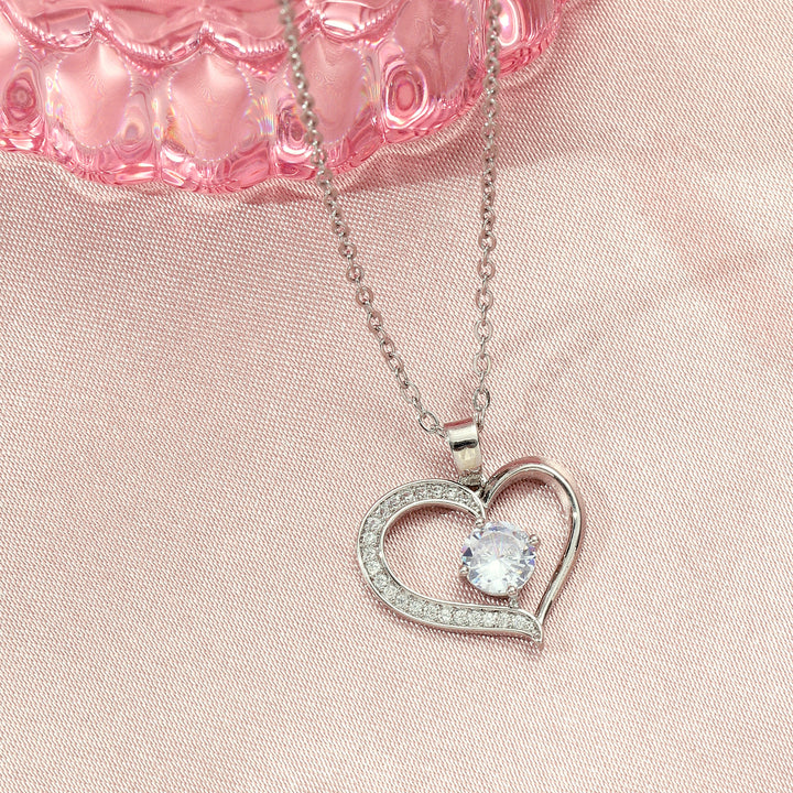 Sophisticated Stone Heart Necklace