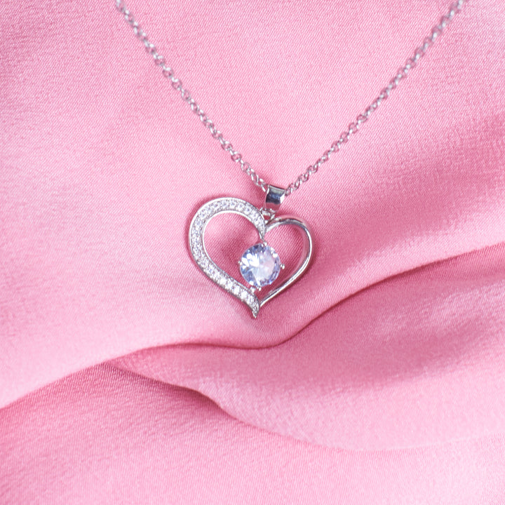 Sophisticated Stone Heart Necklace