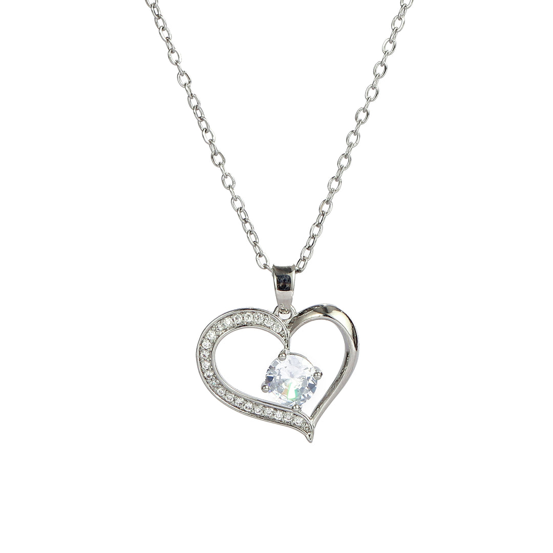 Sophisticated Stone Heart Necklace