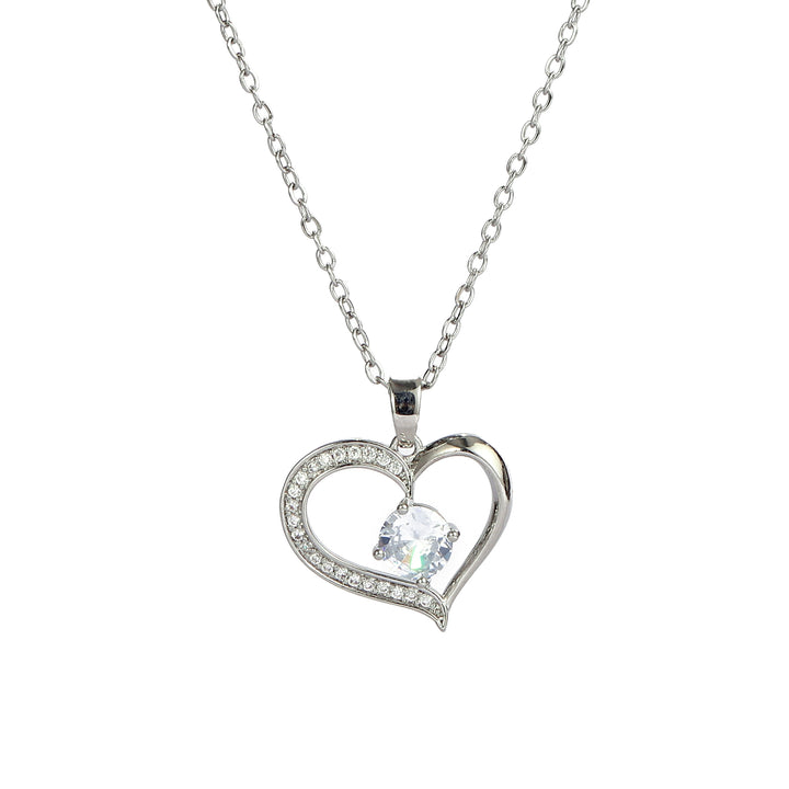 Sophisticated Stone Heart Necklace