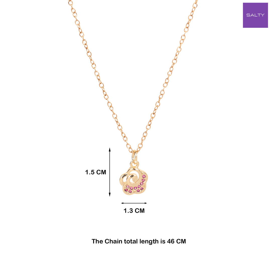 Rose Charm Necklace