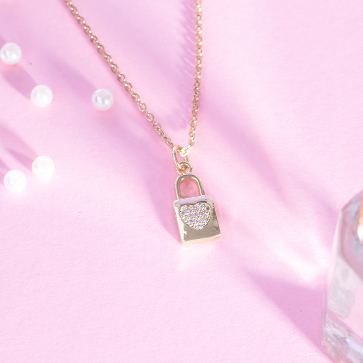 Love Lock Charm Necklace