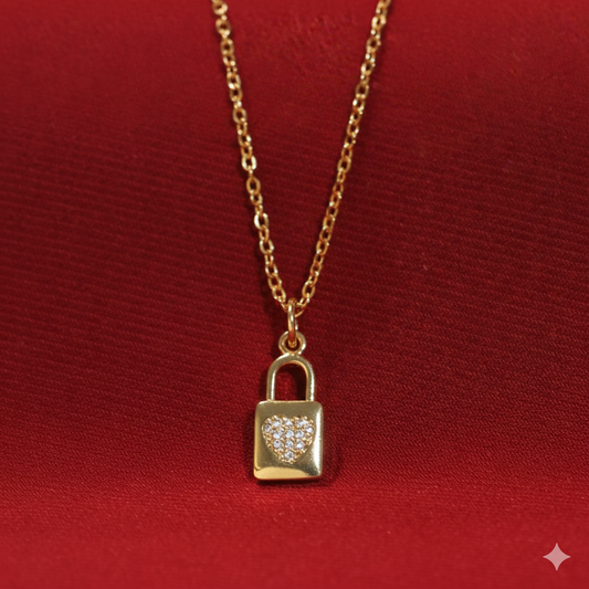 Love Lock Charm Necklace