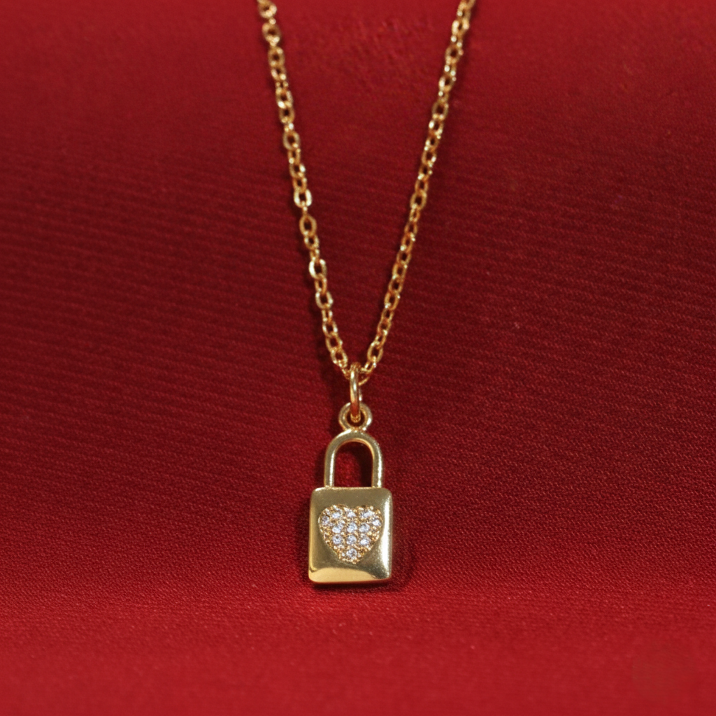 Love Lock Charm Necklace