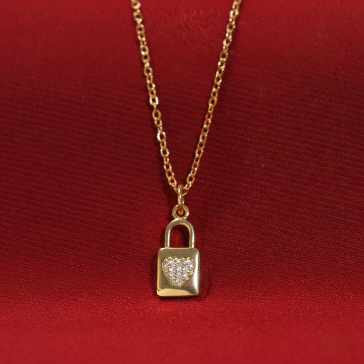 Love Lock Charm Necklace