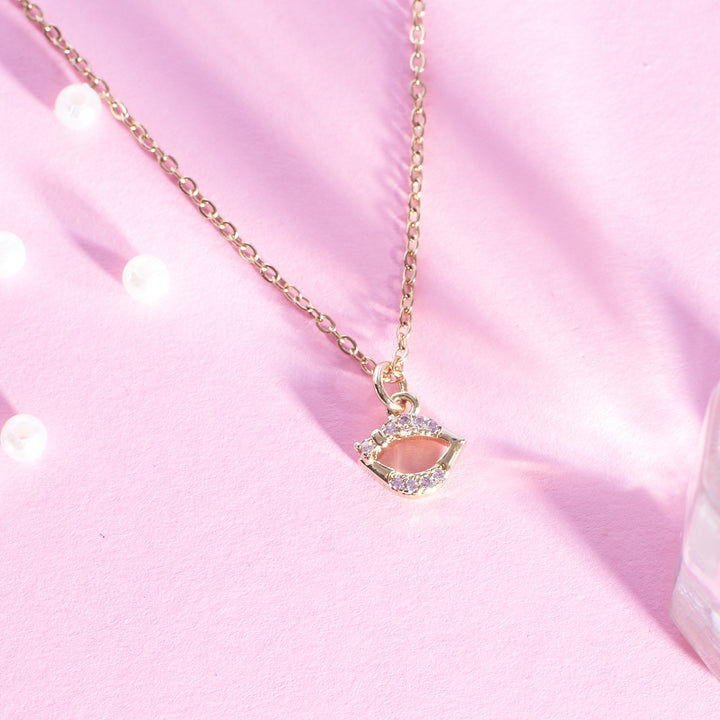 Lover's Kiss Charm Necklace