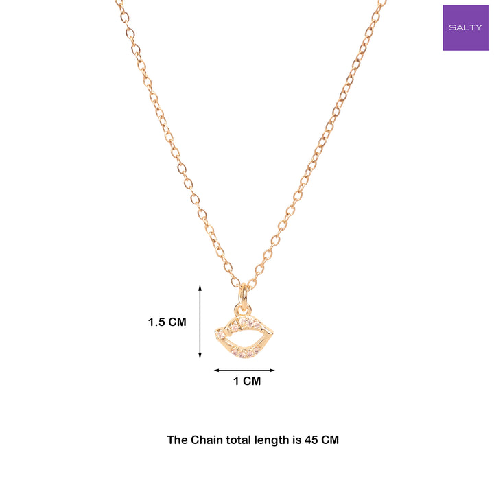Lover's Kiss Charm Necklace