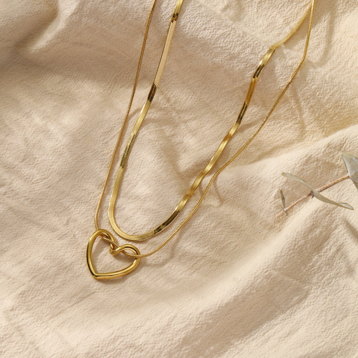 Layers of Love Golden Necklace