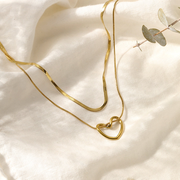 Layers of Love Golden Necklace