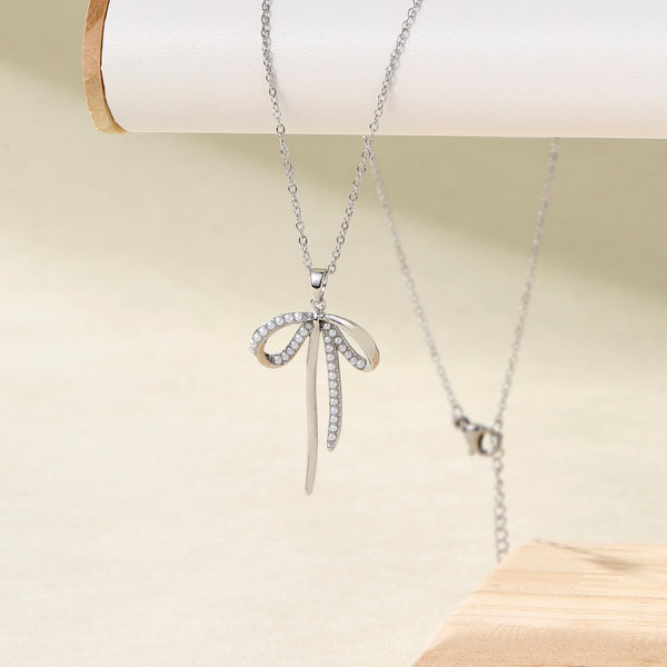 Cupid’s Bow Silver Necklace