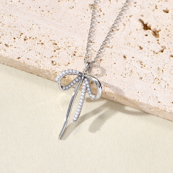 Cupid’s Bow Silver Necklace
