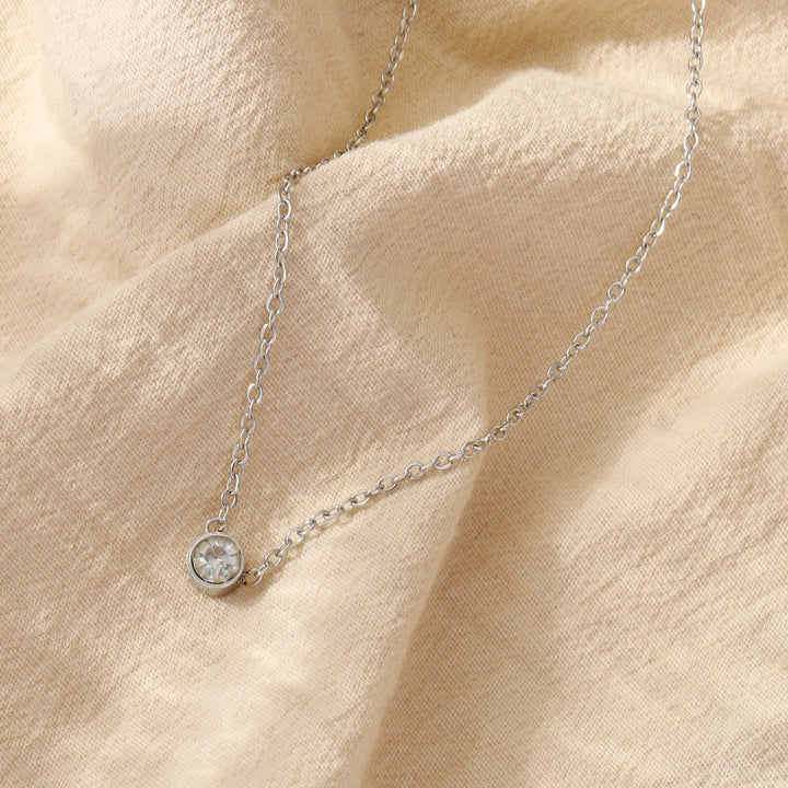 Celeste Diamond Necklace - Silver