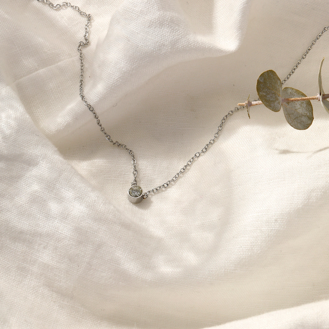 Celeste Diamond Necklace - Silver