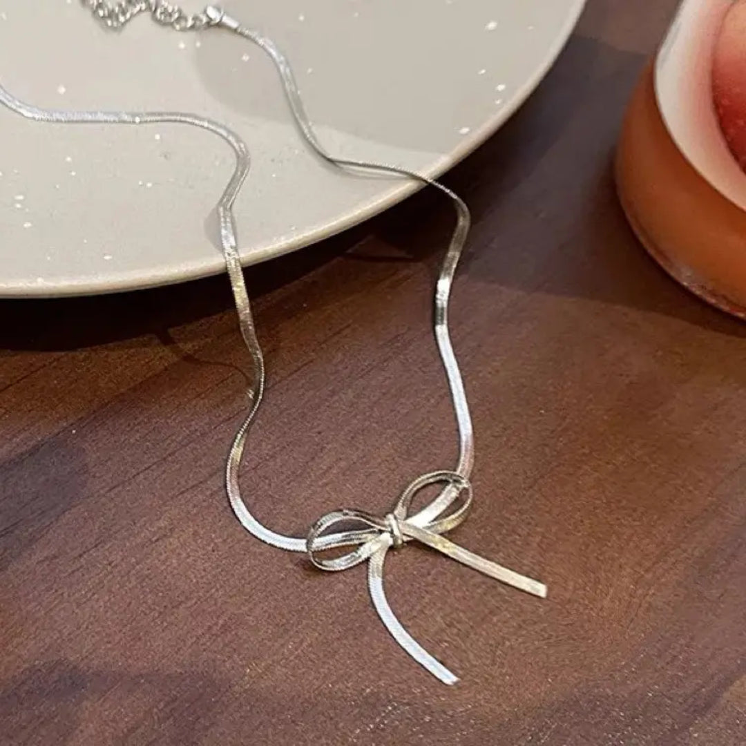 Celestial Bow Silver Necklace