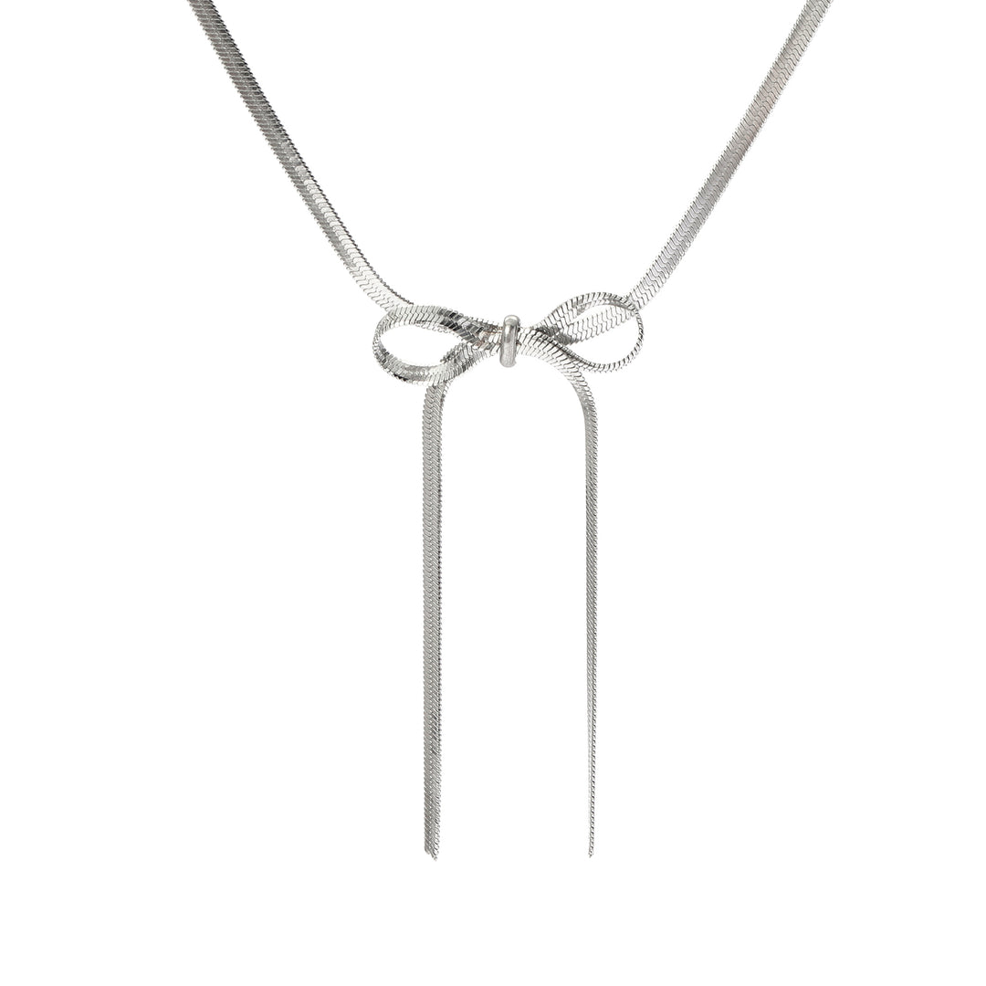Celestial Bow Silver Necklace