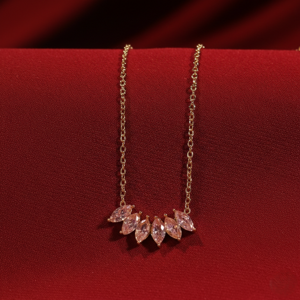 Peony Kiss Pink Necklace