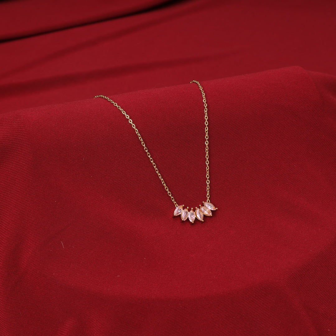 Peony Kiss Pink Necklace - Salty Accessories