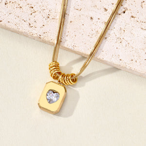 Sweetheart Vintage Gold Necklace - Salty Accessories