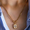 Sweetheart Vintage Gold Necklace