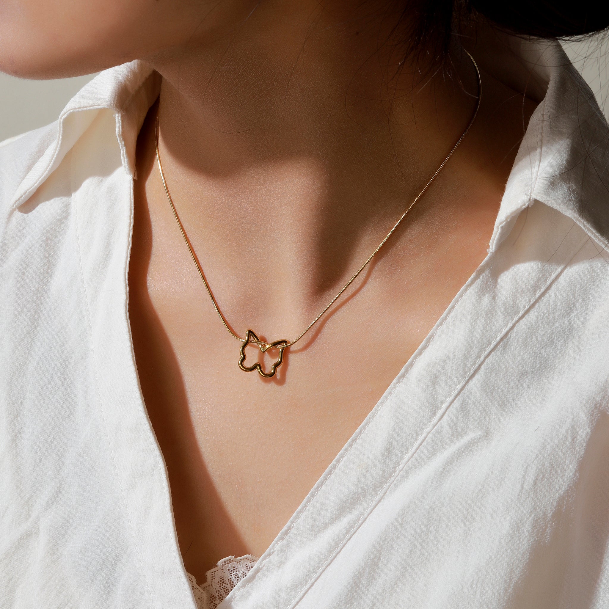 Papillon Golden Necklace