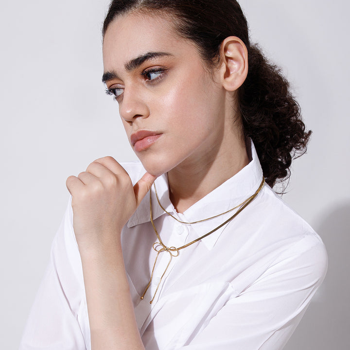 Frostbow Golden Necklace