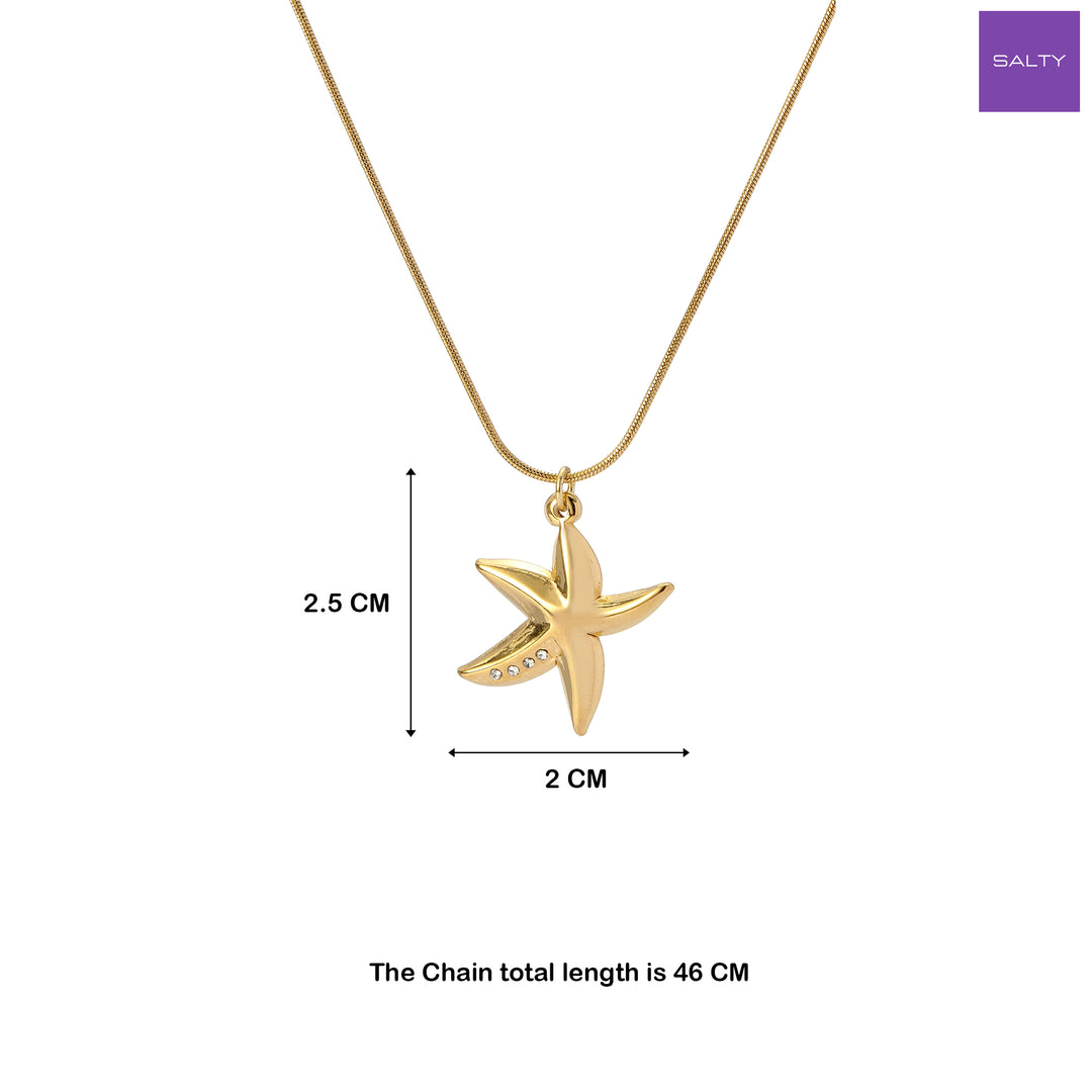 Sitara Golden Necklace - Salty Accessories