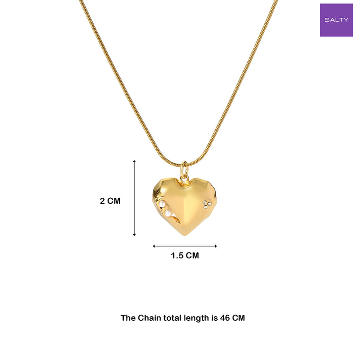 Ishq Golden Necklace