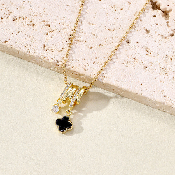 Cloverte Studded Necklace