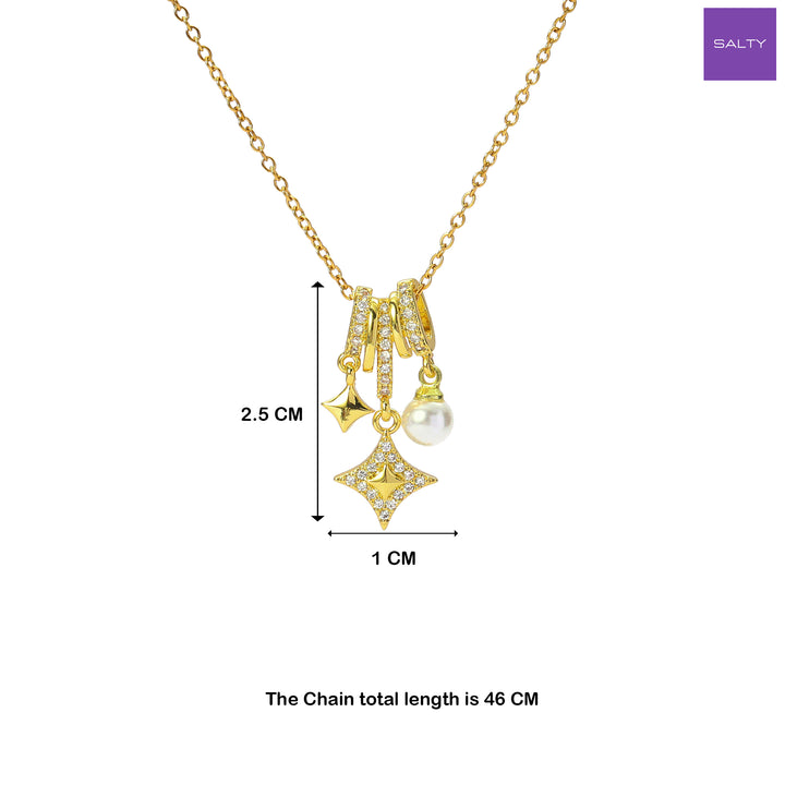Lumina Golden Necklace - Salty Accessories