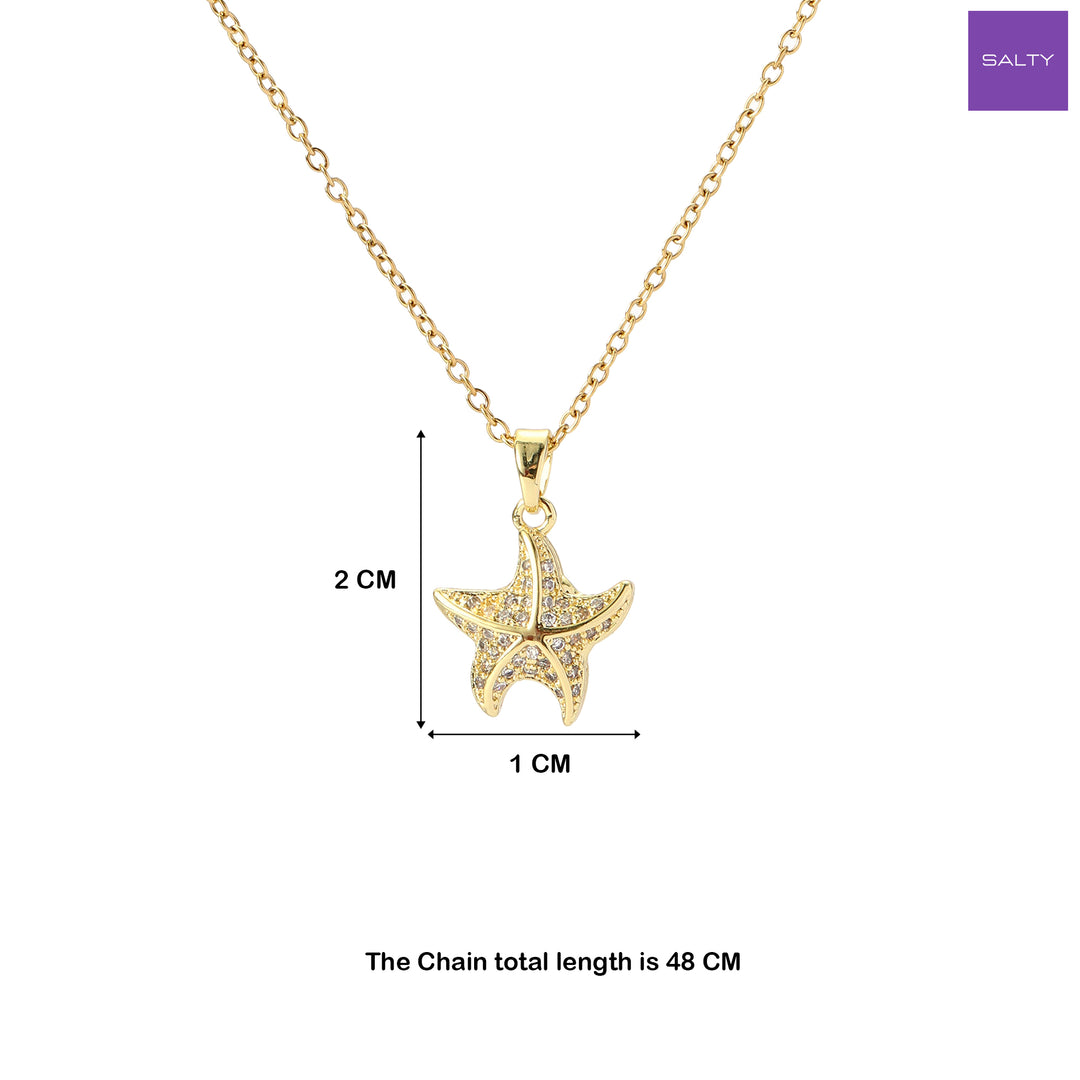 Star of the Sea Gold Necklace