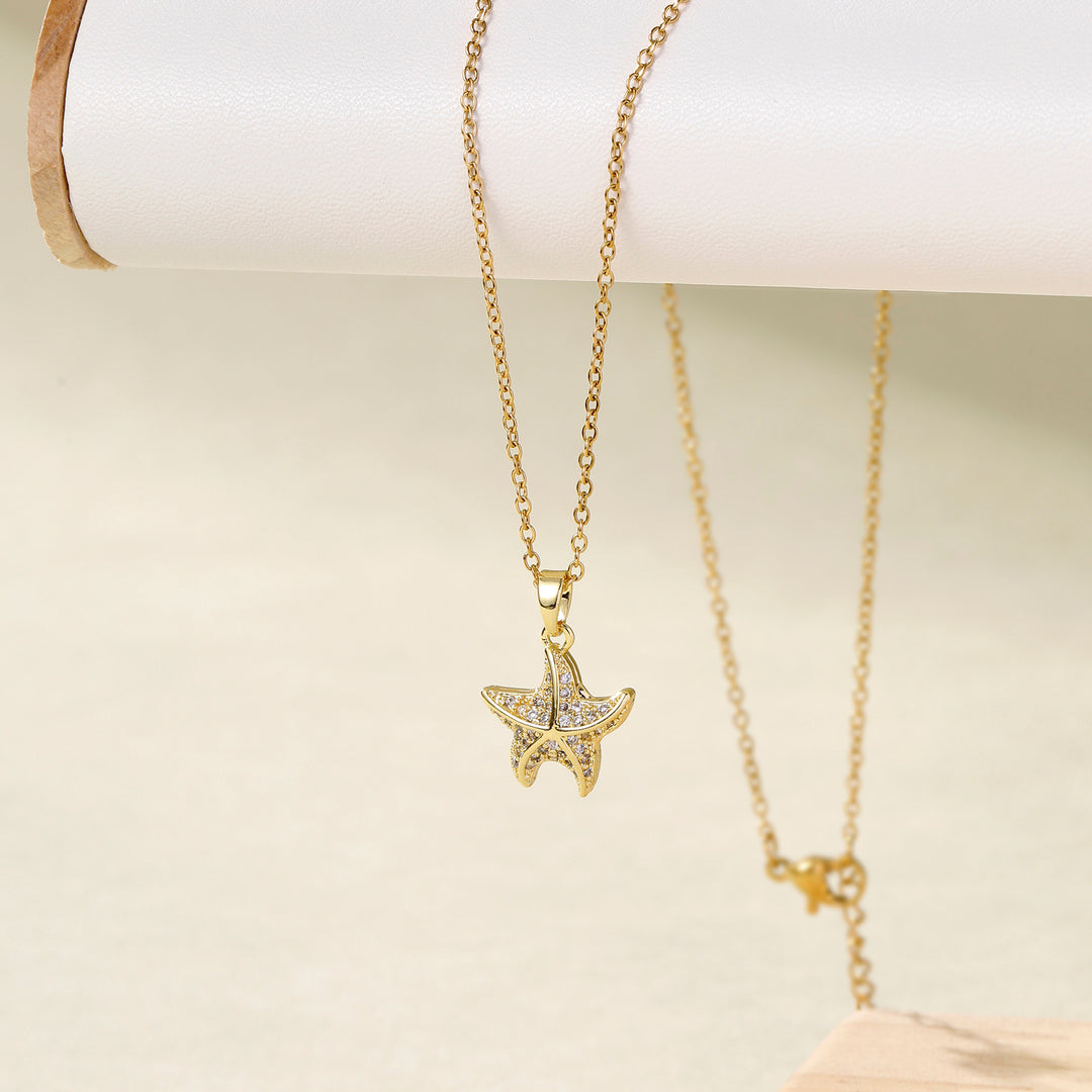 Star of the Sea Gold Necklace