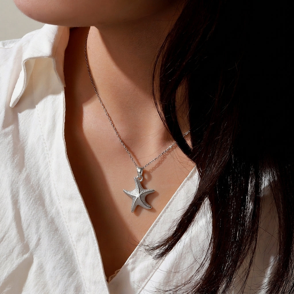 Star of the Sea Silver Necklace