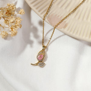 Rosy Dew Necklace - Salty Accessories