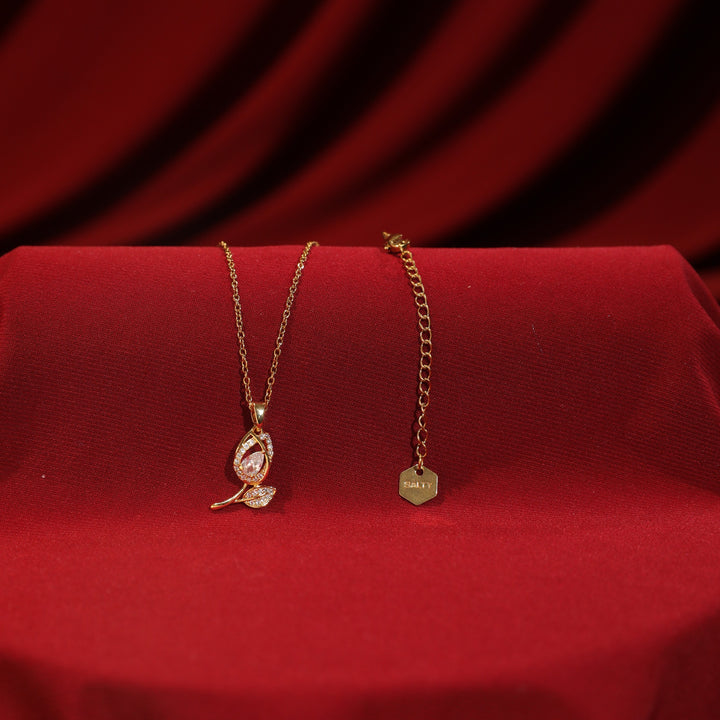 Amethyst Dew Necklace With Valentine Box - Salty Accessories
