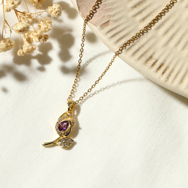 Amethyst Dew Necklace