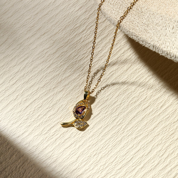 Amethyst Dew Necklace