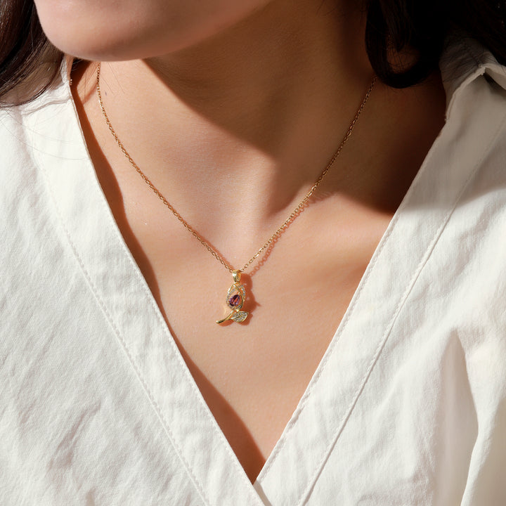 Amethyst Dew Necklace