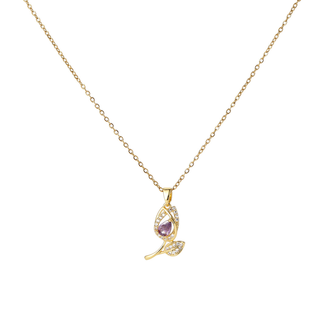 Amethyst Dew Necklace