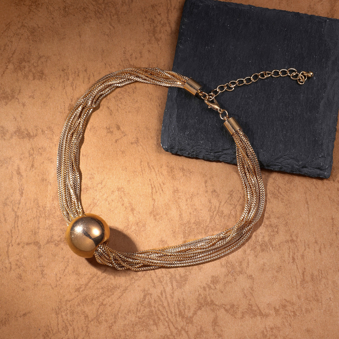 Multi-Chain Statement Ball Necklace - Salty Accessories