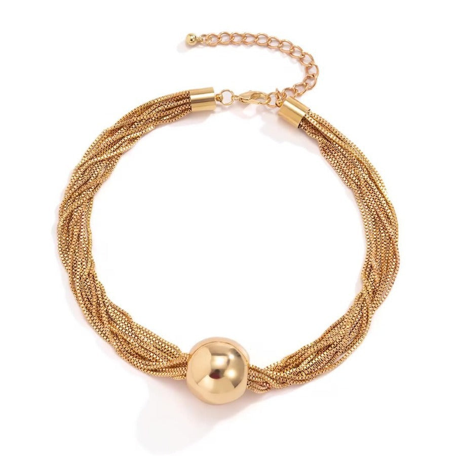 Multi-Chain Statement Ball Necklace - Salty Accessories