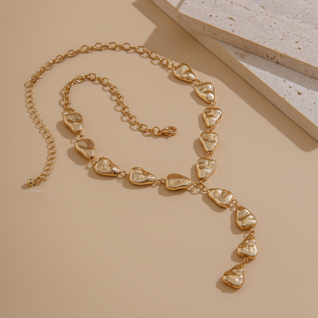 Golden Grace Drop Down Necklace