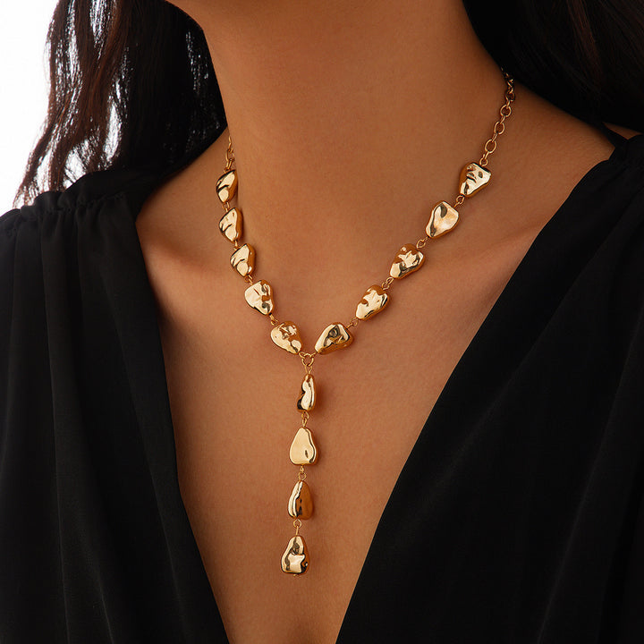Golden Grace Drop Down Necklace